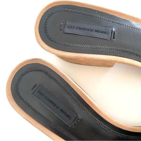 Alexander Wang Lou Suede Slide Sandal in Camel Size EU 38.5 - Picture 6 of 15